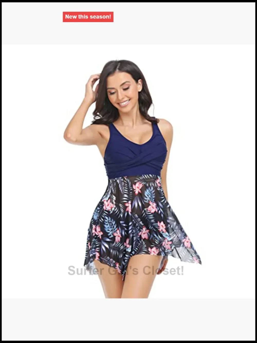 Matching Couples Swim Set: Tankini with Board Shorts